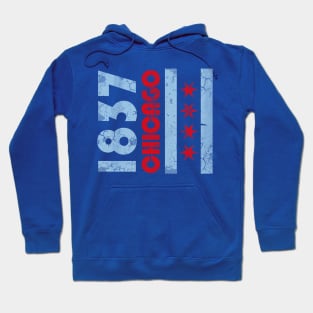 1837 Chicago Flag Illinois Windy City Chi Town Hoodie